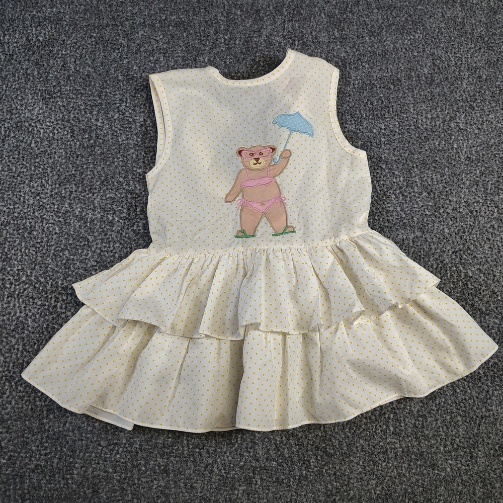 Vintage carolina moon 3T bear in bikini dress